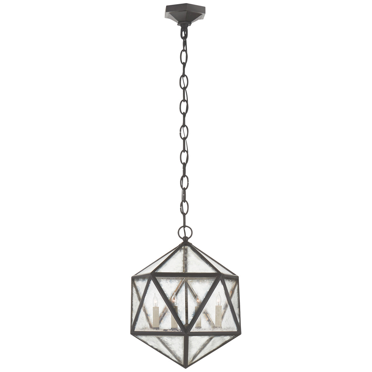 Visual Comfort Zeno Medium 18 Facet Hedron Lantern