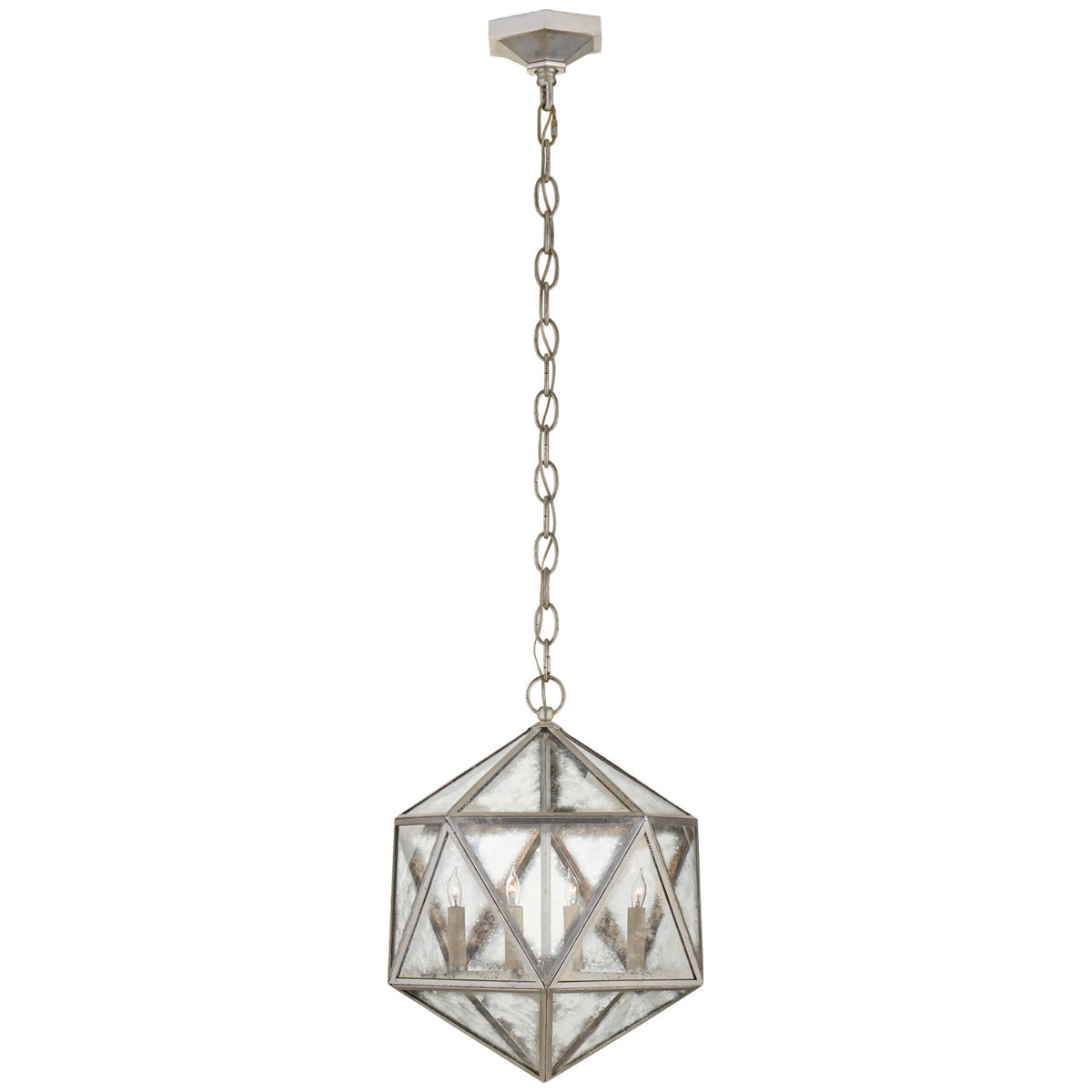 Visual Comfort Zeno Medium 18 Facet Hedron Lantern