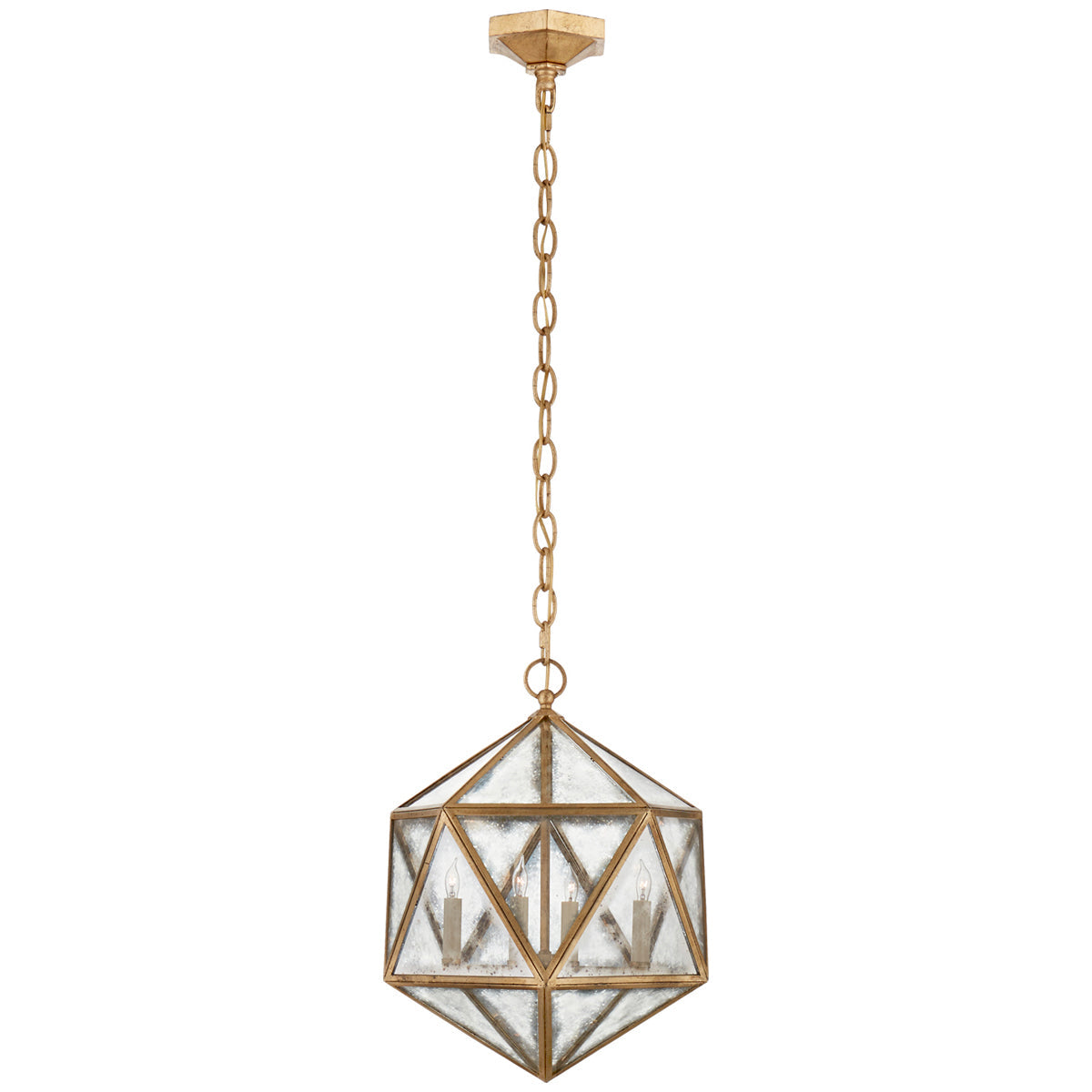 Visual Comfort Zeno Medium 18 Facet Hedron Lantern