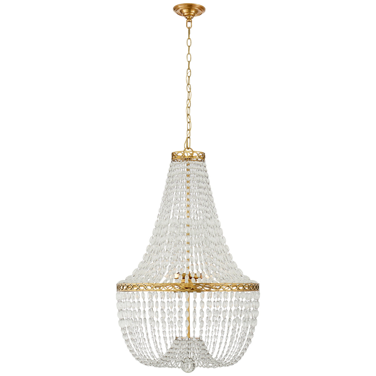 Visual Comfort Linfort Basket Form Chandelier