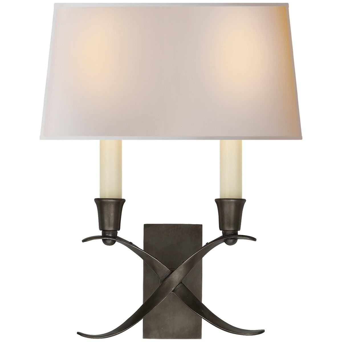 Visual Comfort Cross Bouillotte Small Sconce