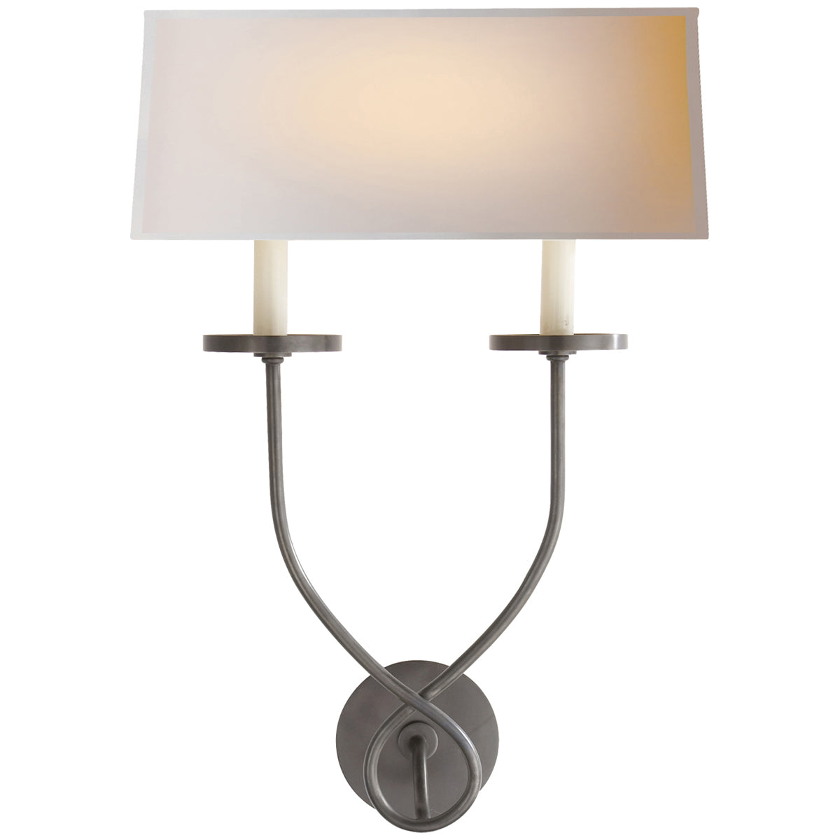 Visual Comfort Symmetric Twist Double Sconce