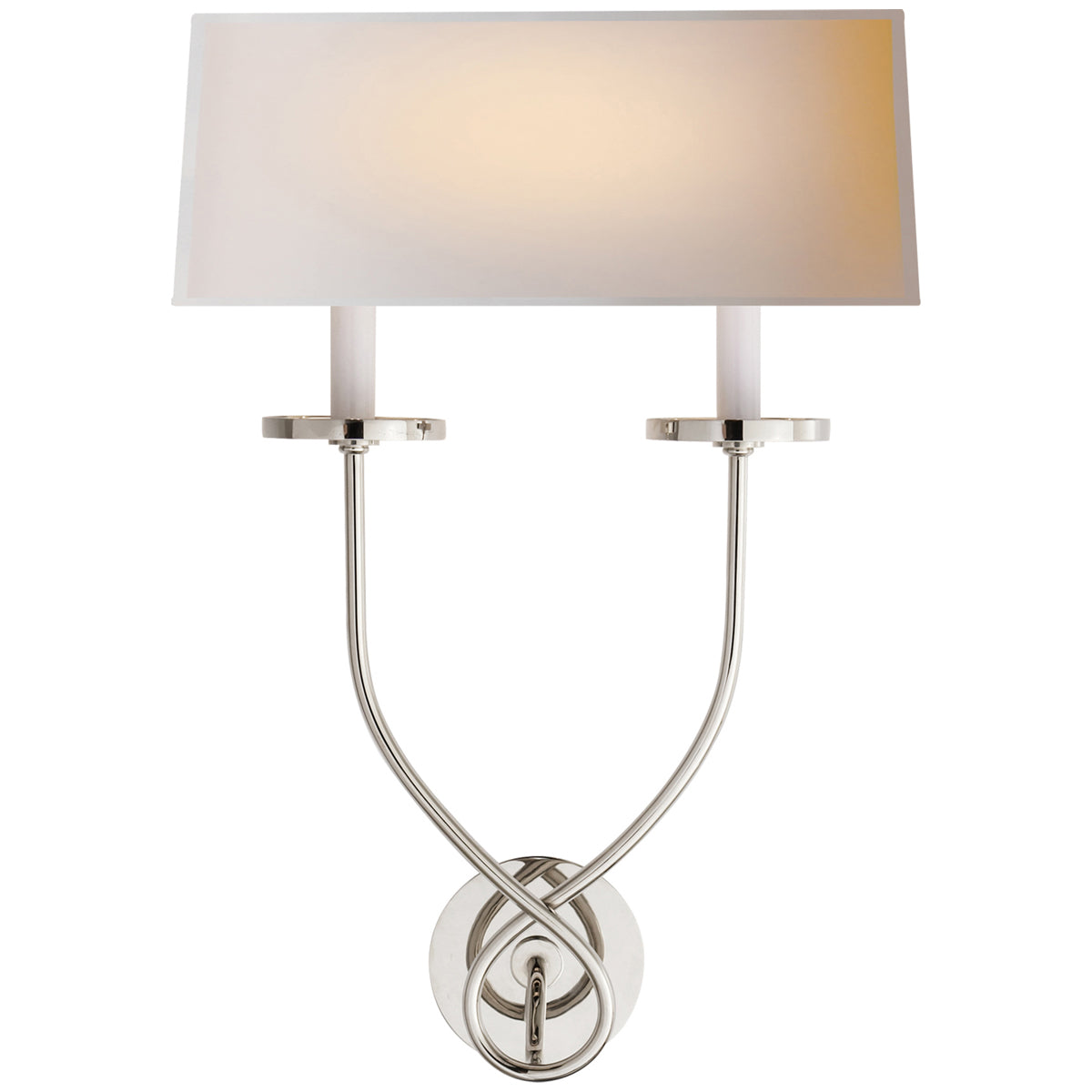 Visual Comfort Symmetric Twist Double Sconce