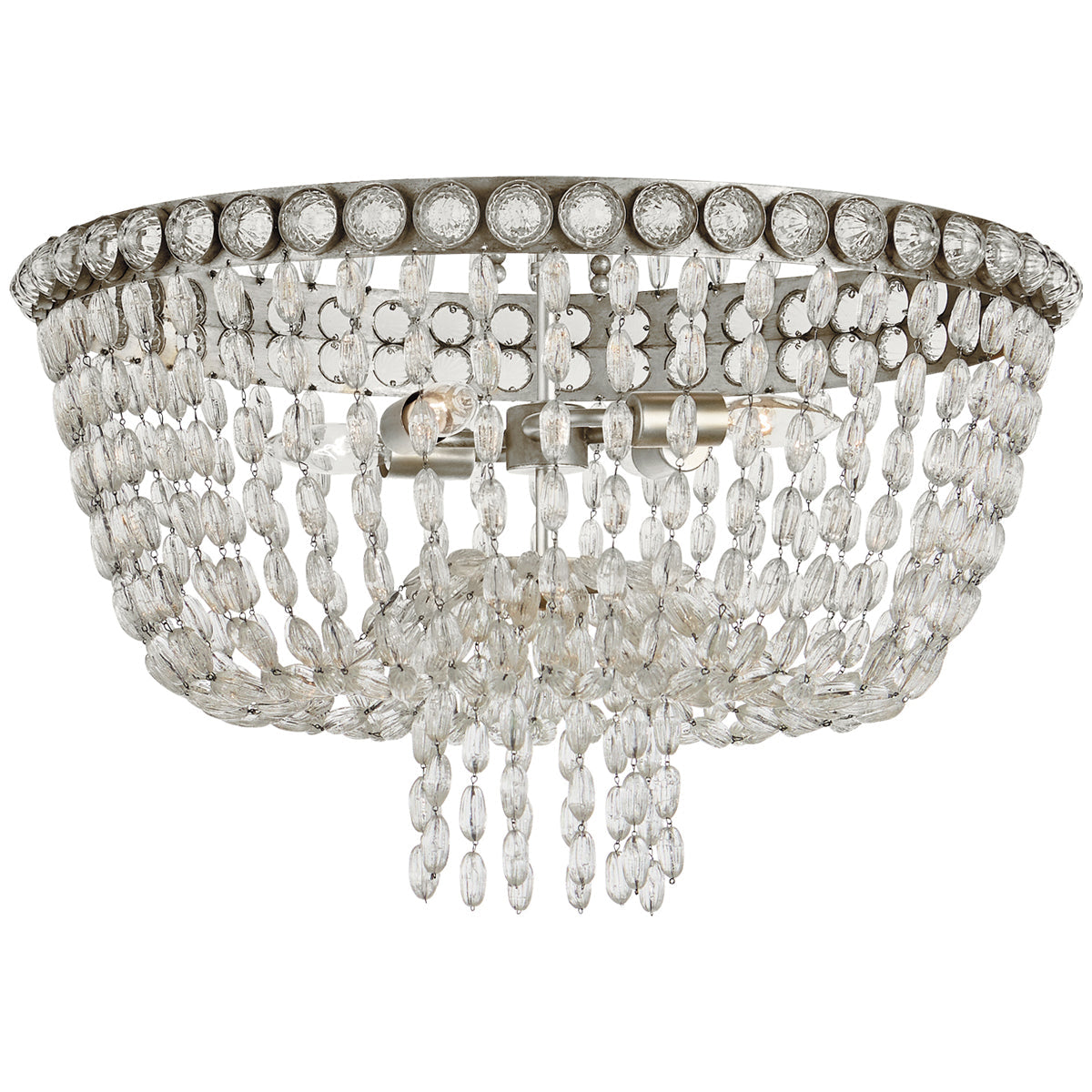 Visual Comfort Navona Large Basket Flush Mount