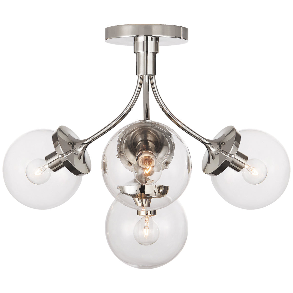 Visual Comfort Prescott Medium Semi-Flush Mount