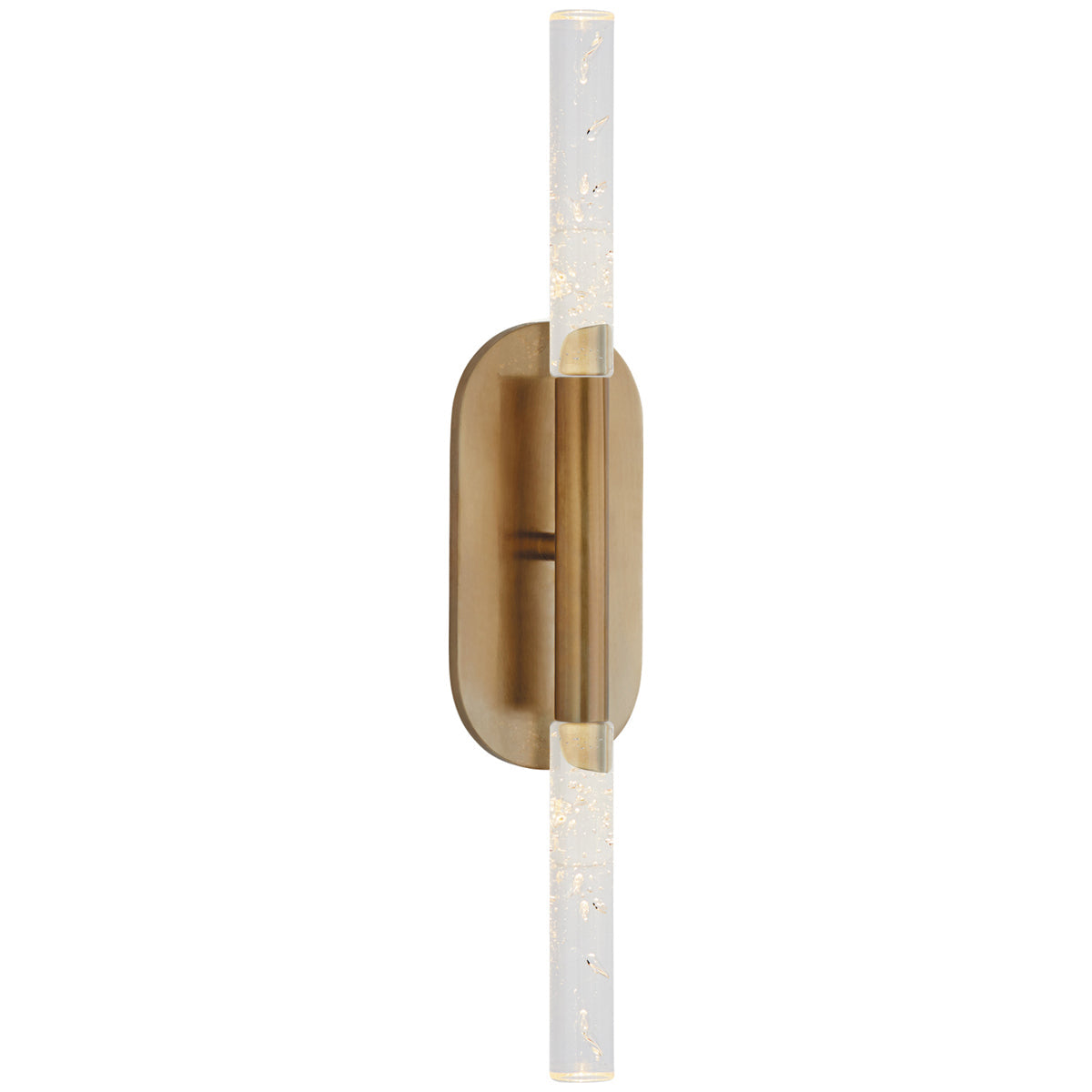 Visual Comfort Rousseau Medium Vanity Sconce, Seeded Glass