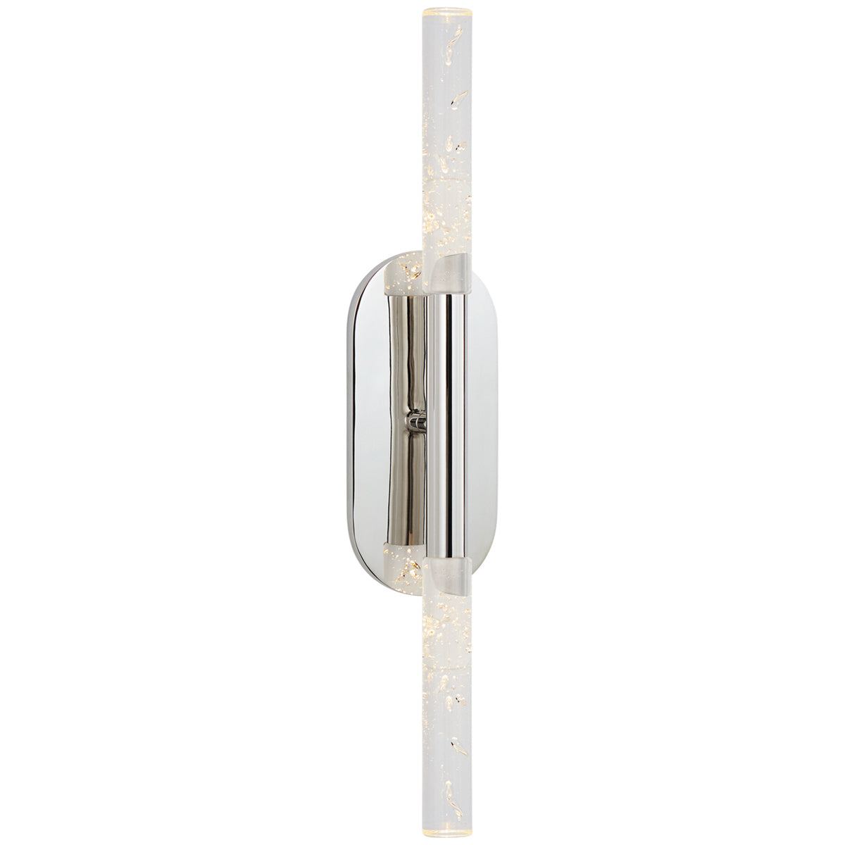 Visual Comfort Rousseau Medium Vanity Sconce, Seeded Glass