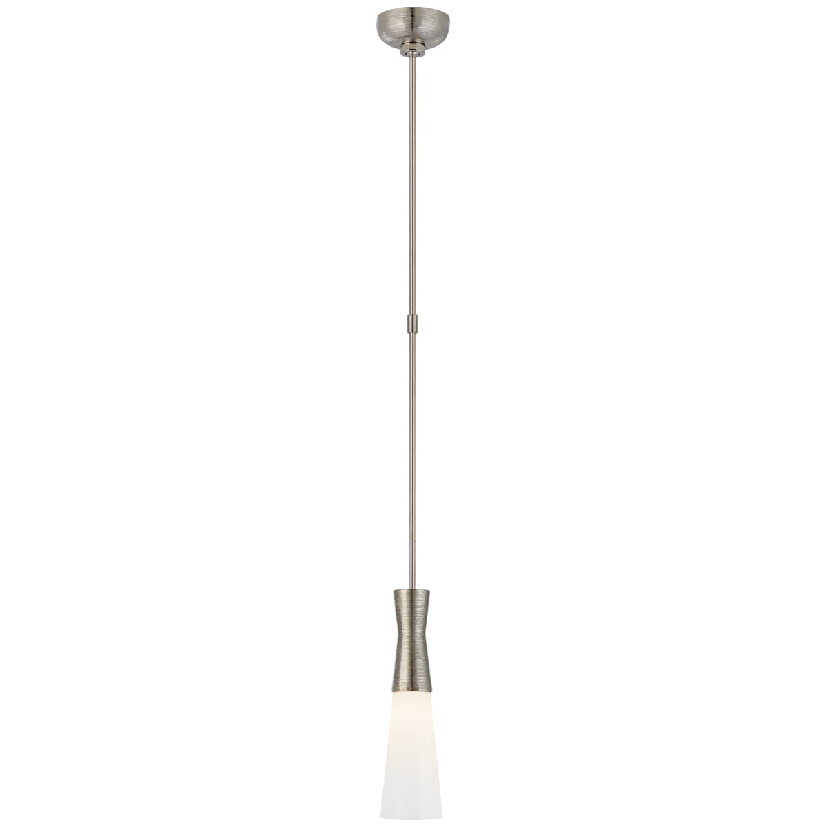 Visual Comfort Utopia Small Pendant with White Glass