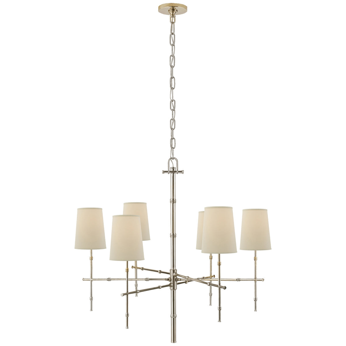 Visual Comfort Grenol Medium Modern Bamboo Chandelier