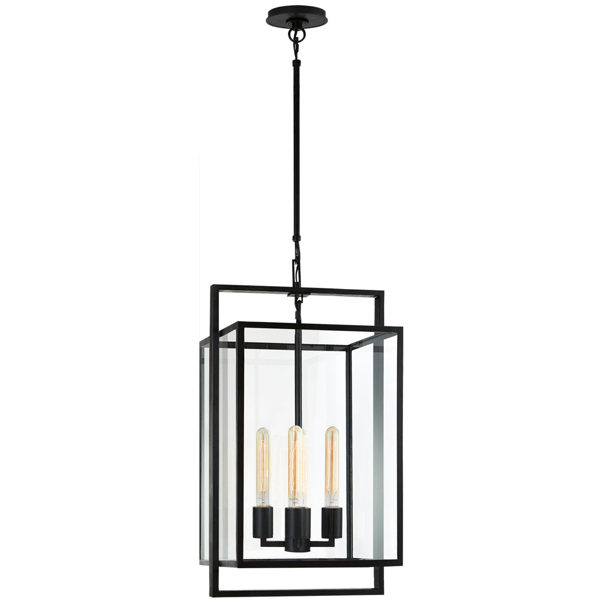 Visual Comfort Halle Small Lantern with Clear Glass