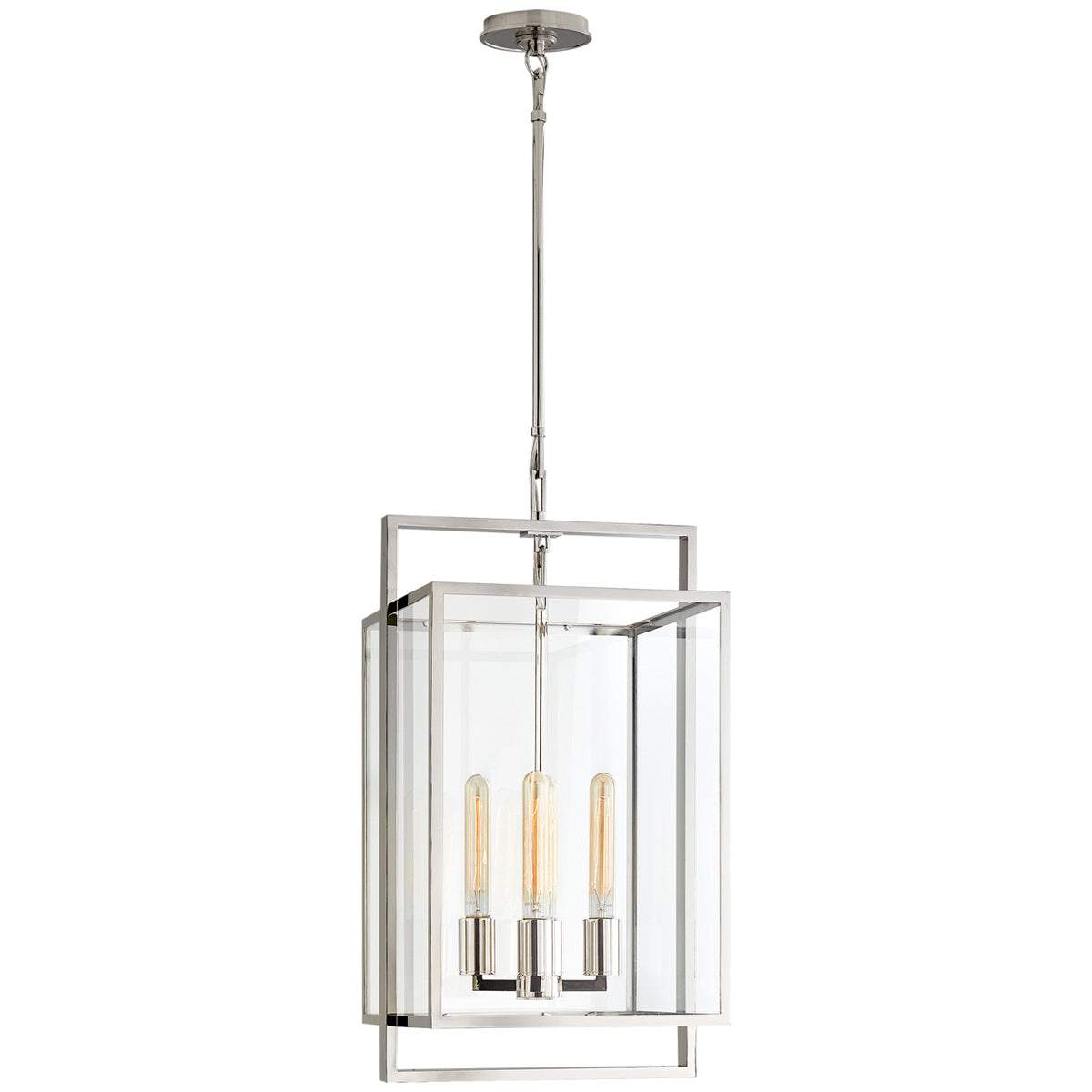 Visual Comfort Halle Small Lantern with Clear Glass