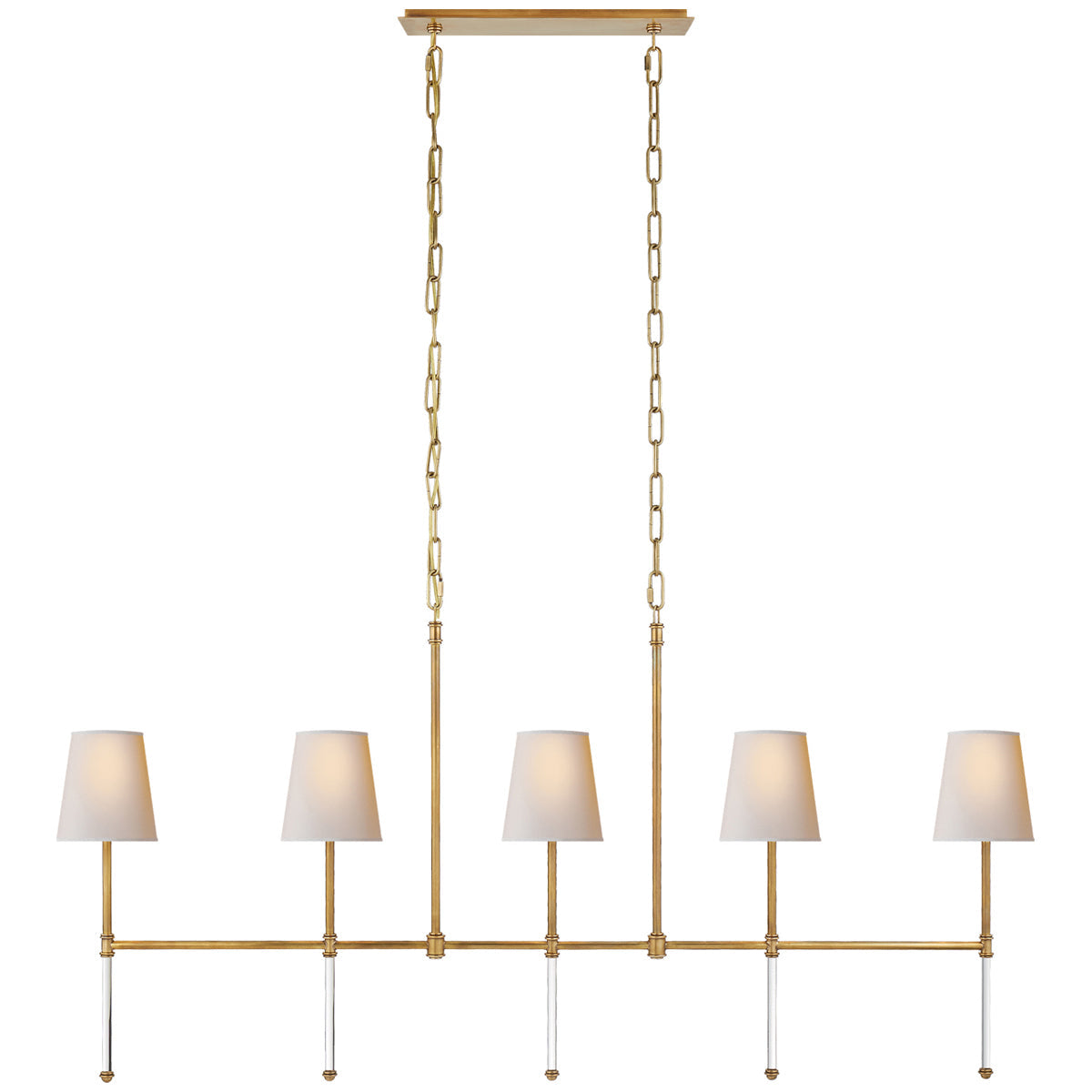 Visual Comfort Camille Medium Linear Chandelier