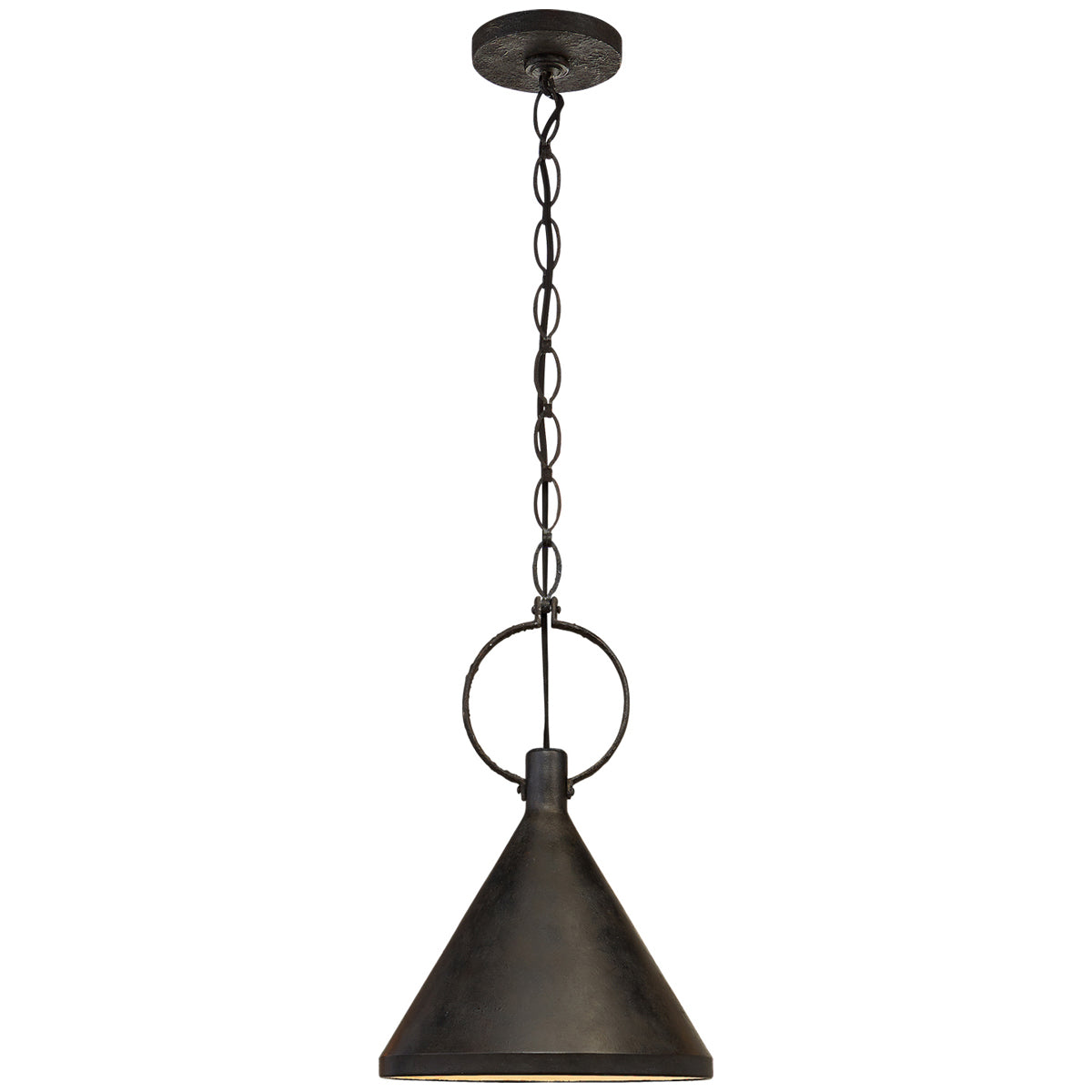 Visual Comfort Limoges Medium Pendant in Natural Rust