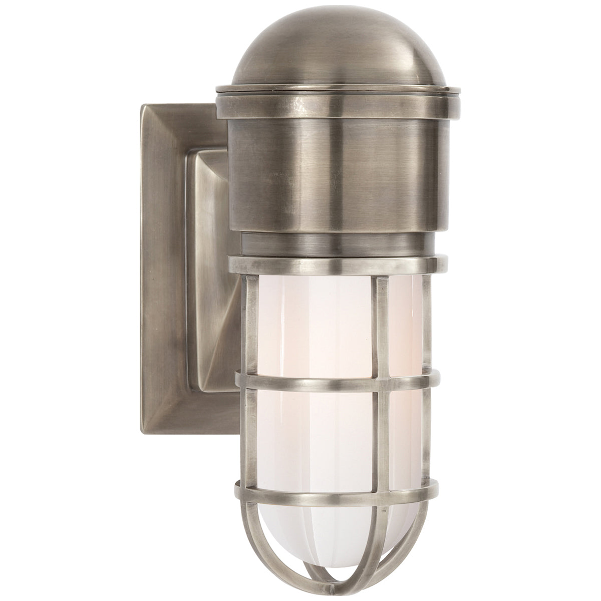 Visual Comfort Marine Wall Light with White Glass