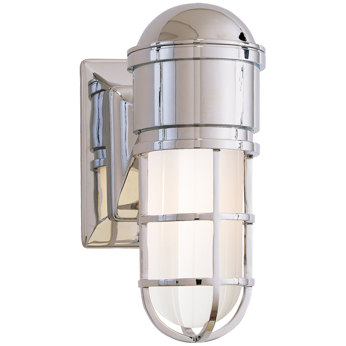 Visual Comfort Marine Wall Light with White Glass