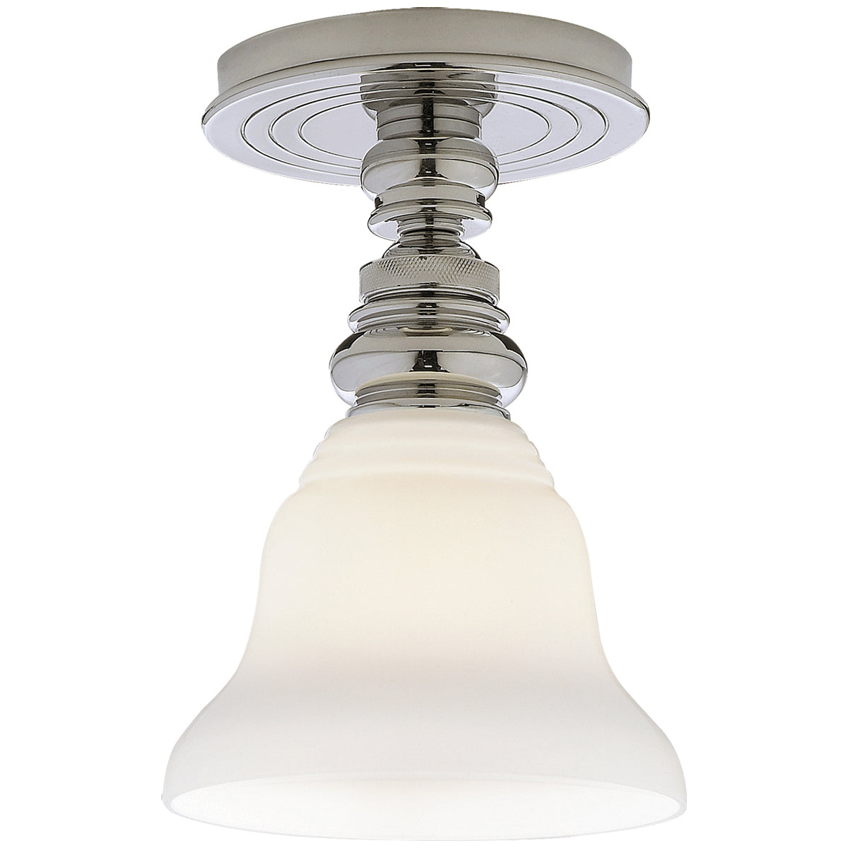 Visual Comfort Boston Single Flush Mount with SLEG Shade