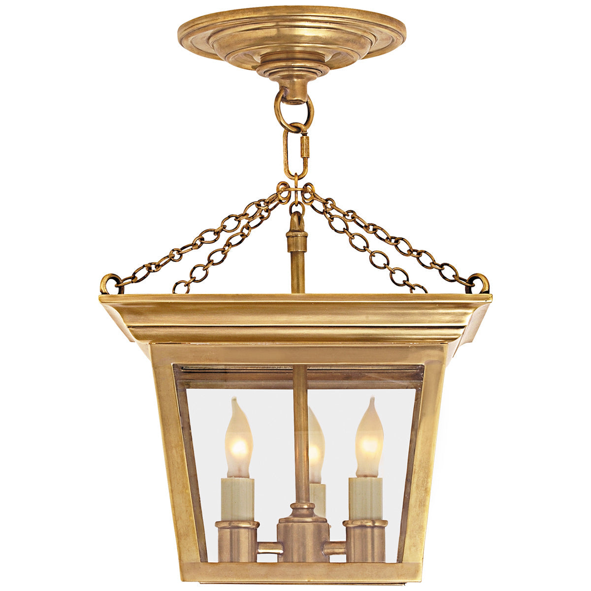 Visual Comfort Cornice Semi-Flush Lantern