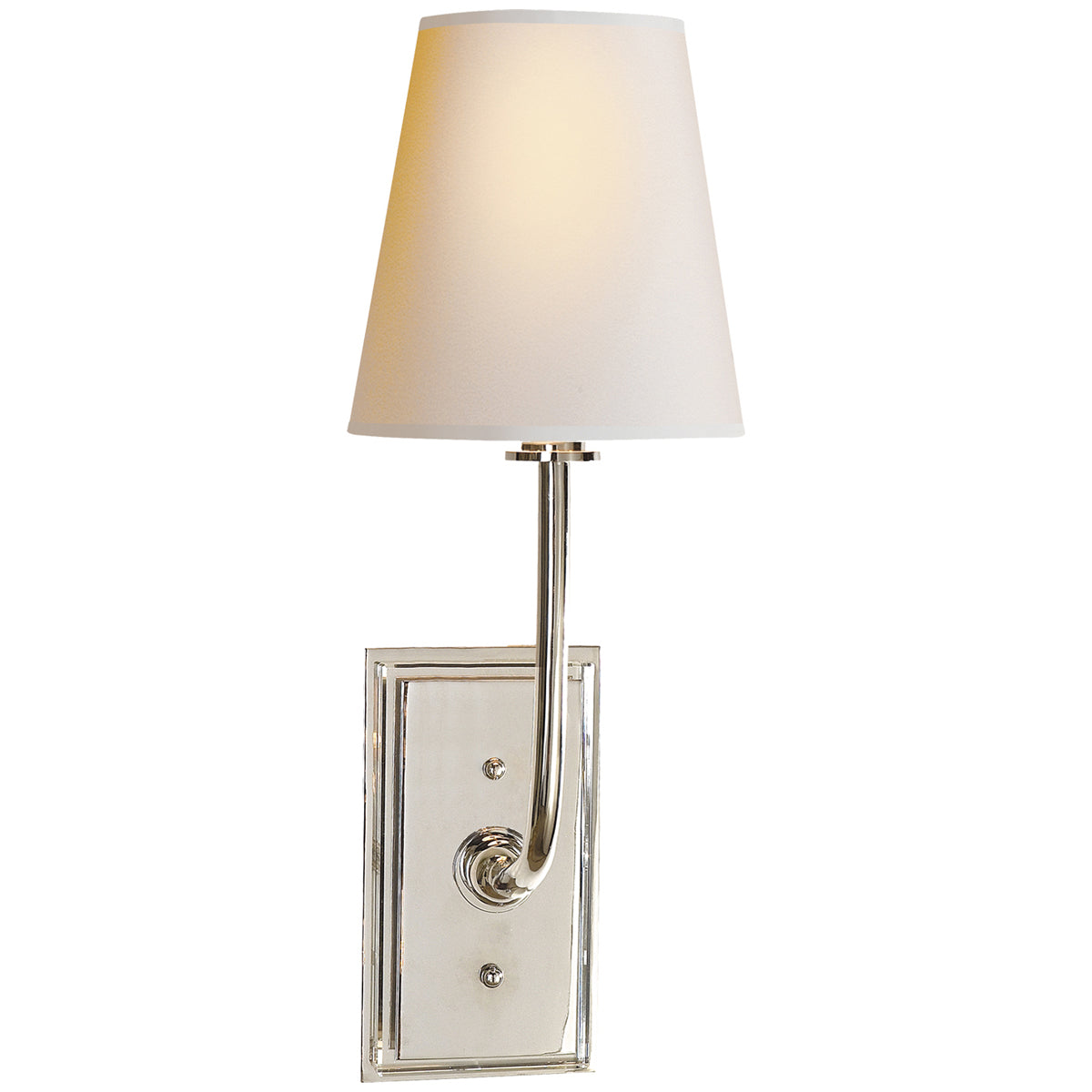 Visual Comfort Hulton Sconce with Natural Paper Shade