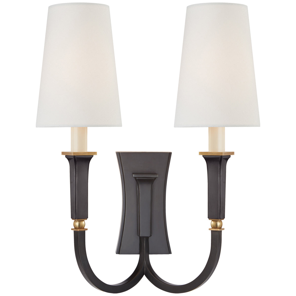 Visual Comfort Delphia Large Double Arm Sconce