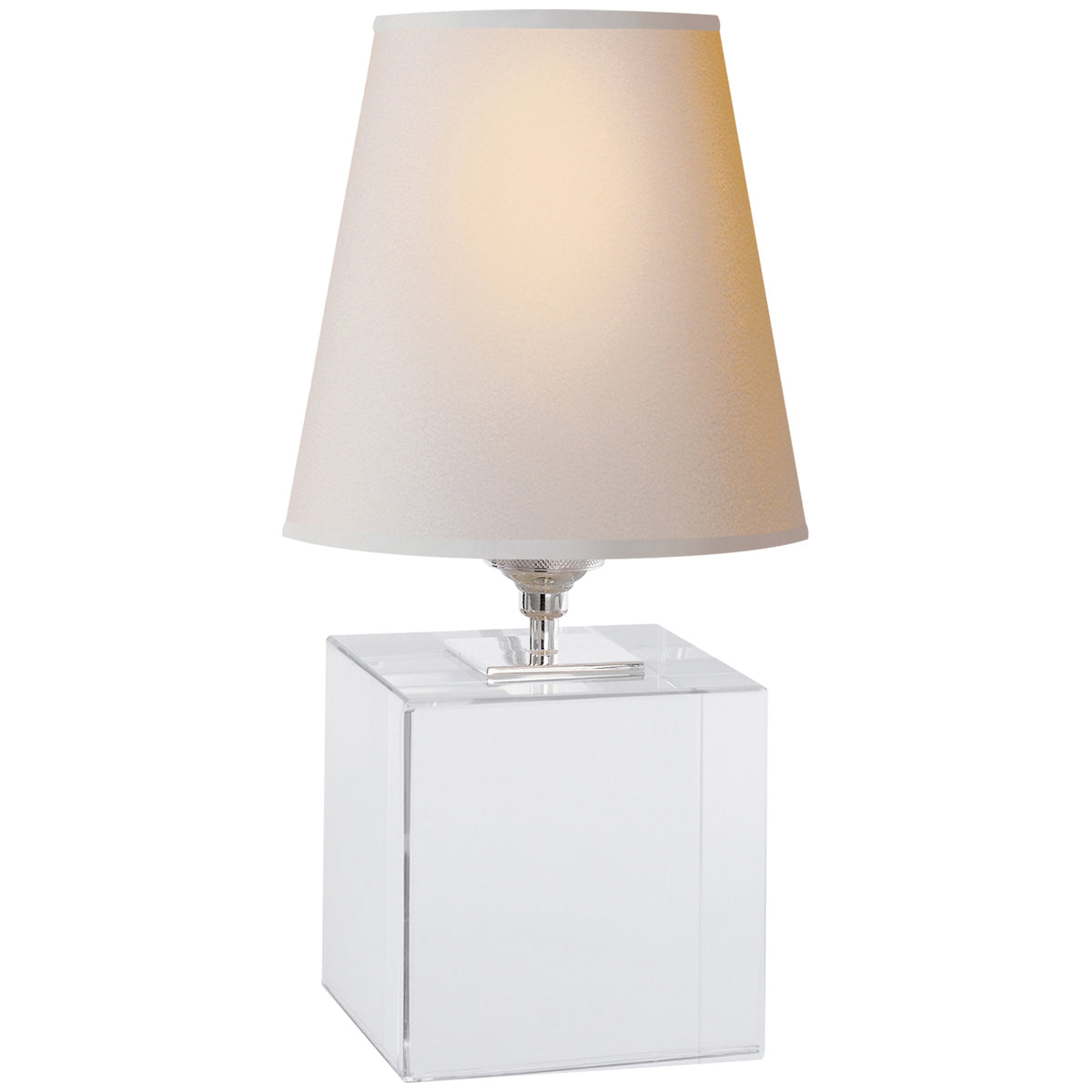 Visual Comfort Terri Cube Accent Lamp in Crystal