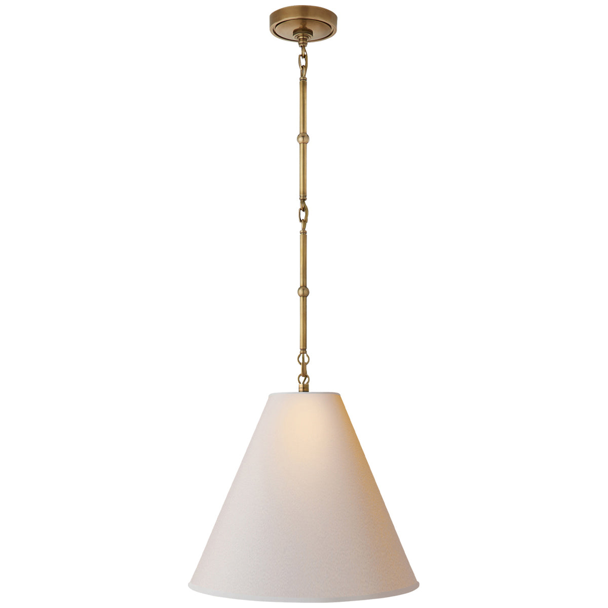 Visual Comfort Goodman Small Hanging Light with Paper Shade