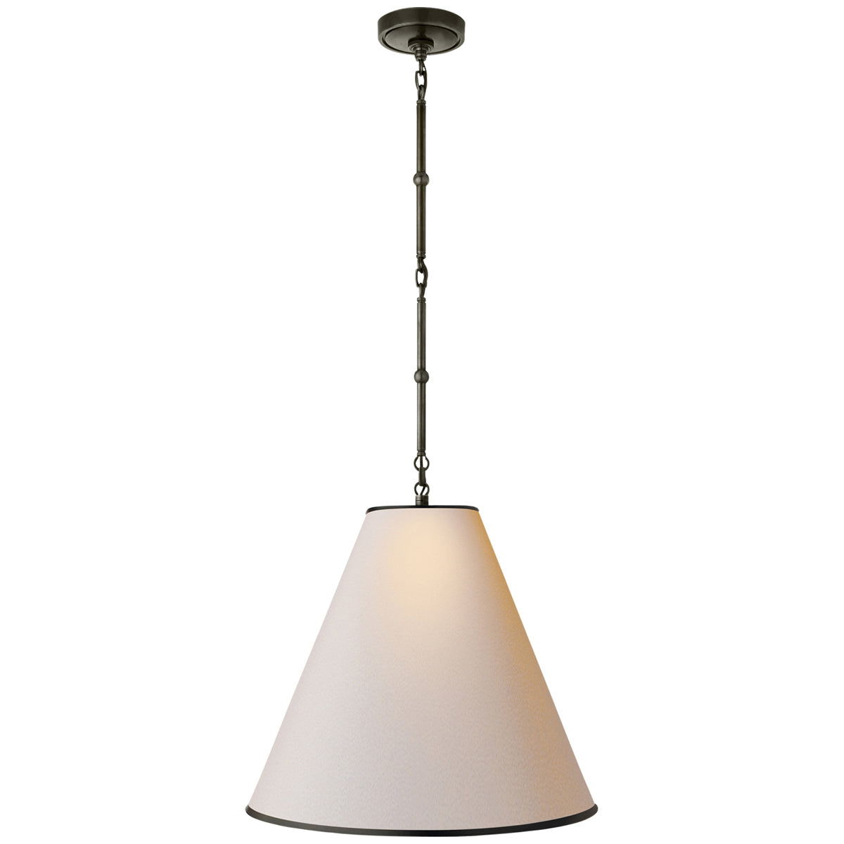 Visual Comfort Goodman Medium Hanging Light with Paper Shade