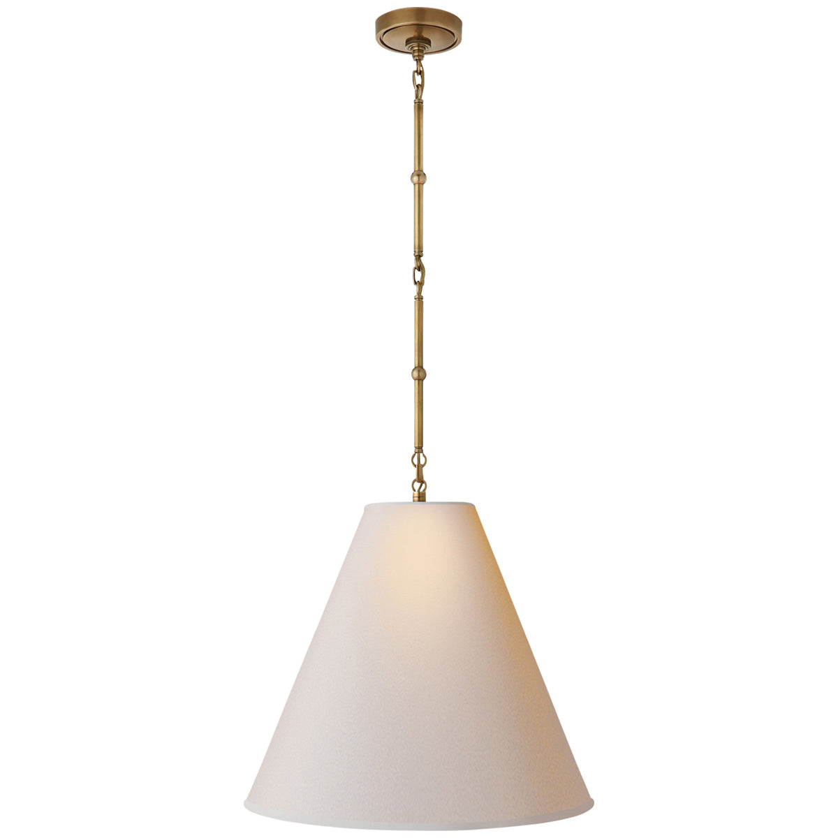 Visual Comfort Goodman Medium Hanging Light with Paper Shade