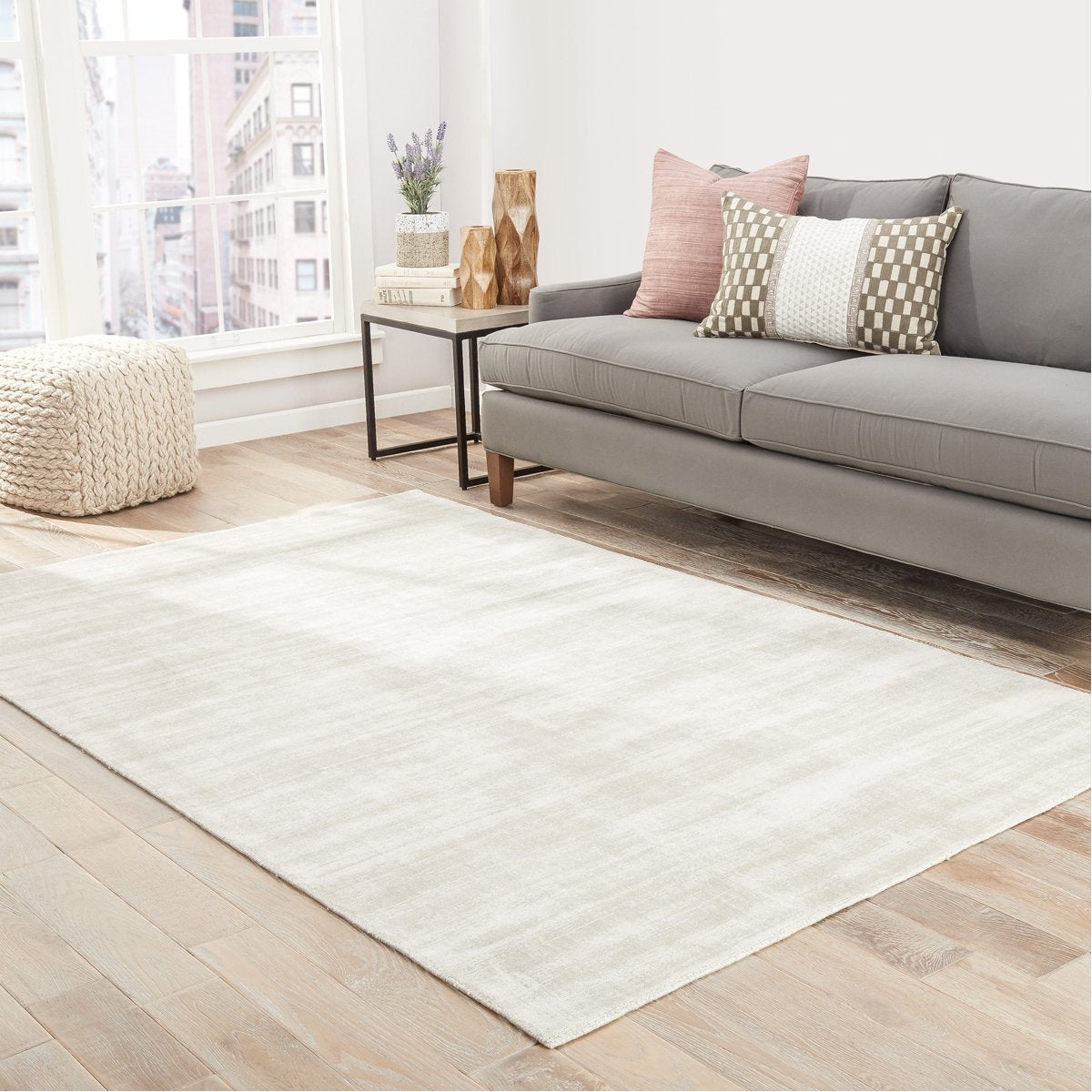 Jaipur Yasmin Solid Silver YAS11 Rug