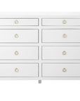 Villa & House White Newton Large 8-Drawer Dresser