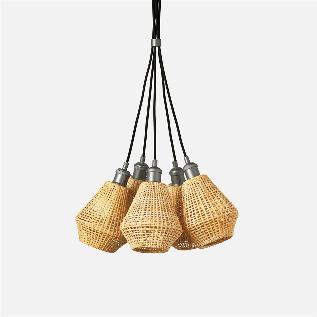 Made Goods Nashua 5-Light Interchangeable Rattan Chandelier