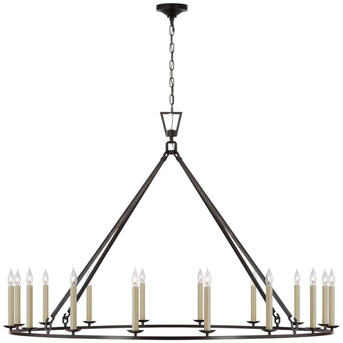 Visual Comfort Darlana Oversized Single Ring Chandelier