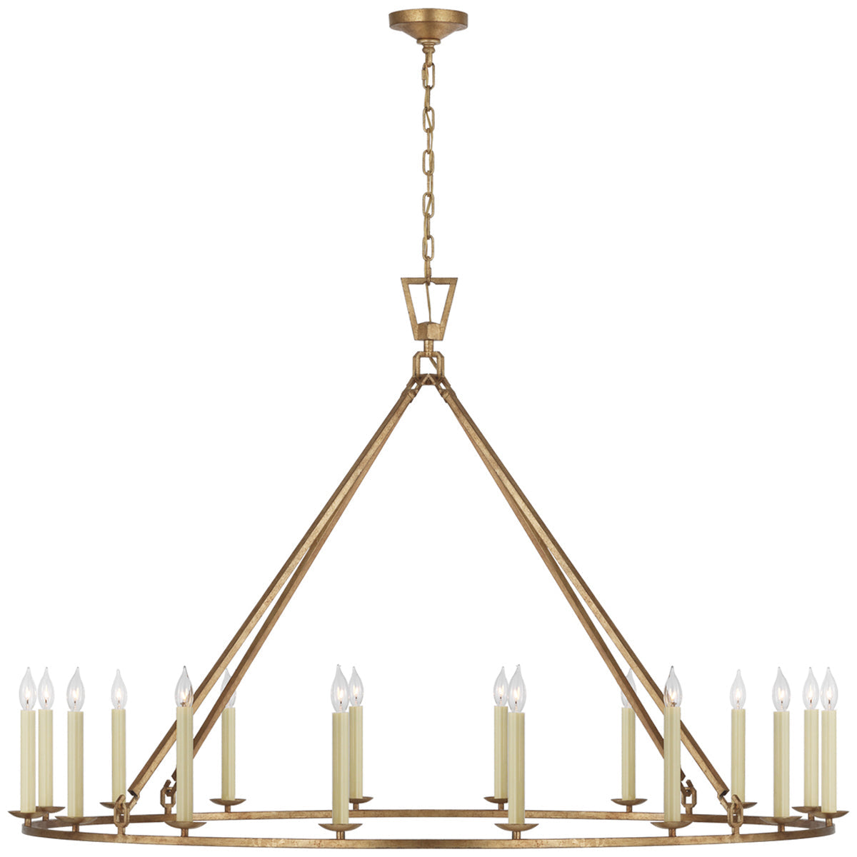 Visual Comfort Darlana Oversized Single Ring Chandelier