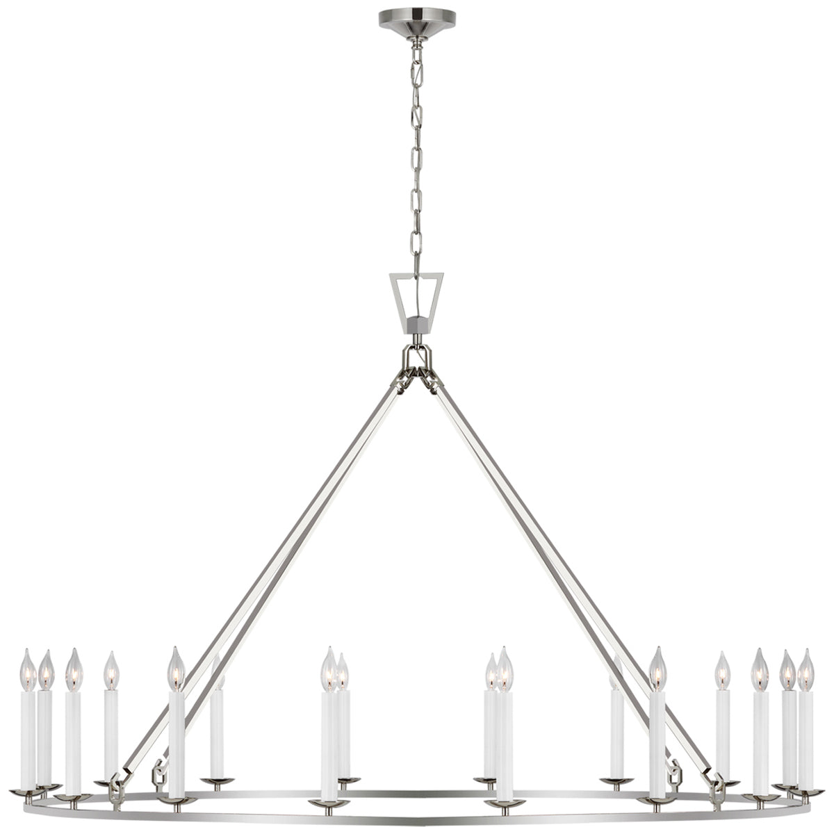 Visual Comfort Darlana Oversized Single Ring Chandelier