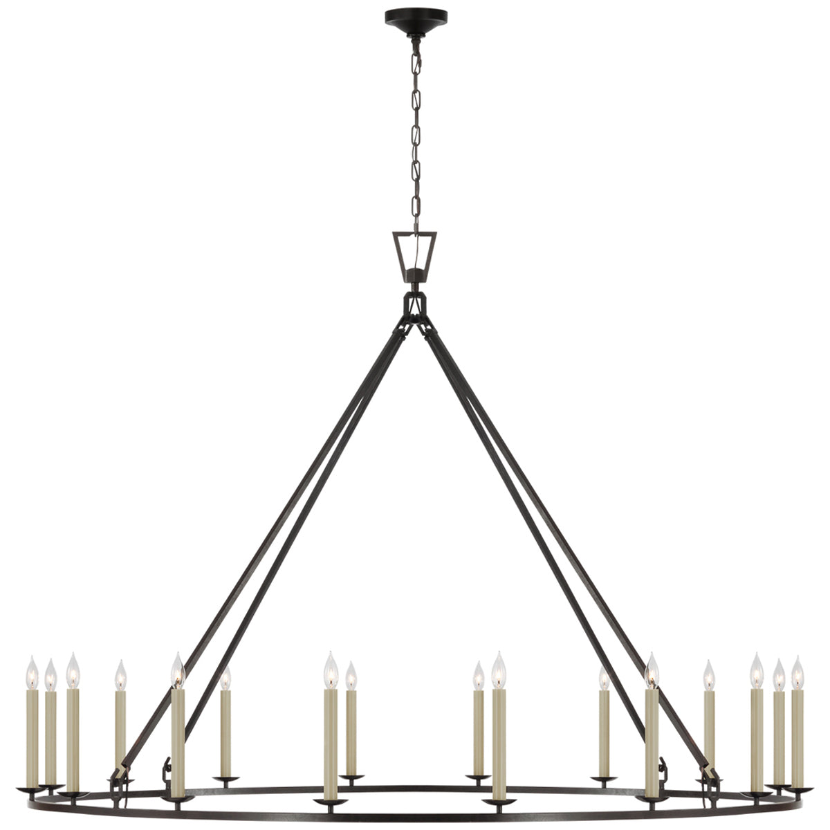 Visual Comfort Darlana Grande Single Ring Chandelier