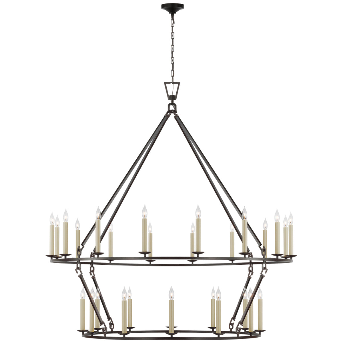 Visual Comfort Darlana Oversized 2-Tier Chandelier