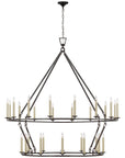 Visual Comfort Darlana Oversized 2-Tier Chandelier