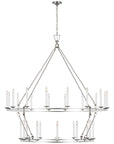 Visual Comfort Darlana Oversized 2-Tier Chandelier