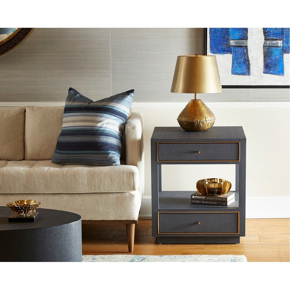 Villa &amp; House Carmen 2-Drawer Side Table