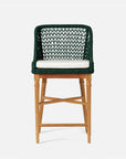 Made Goods Chadwick Woven Rope Outdoor Counter Stool in Alsek Fabric