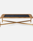 Made Goods Garrison Woven Rope and Teak Outdoor Coffee Table