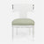 Made Goods Gibson Acrylic Wingback Dining Chair in Mondego Cotton Jute