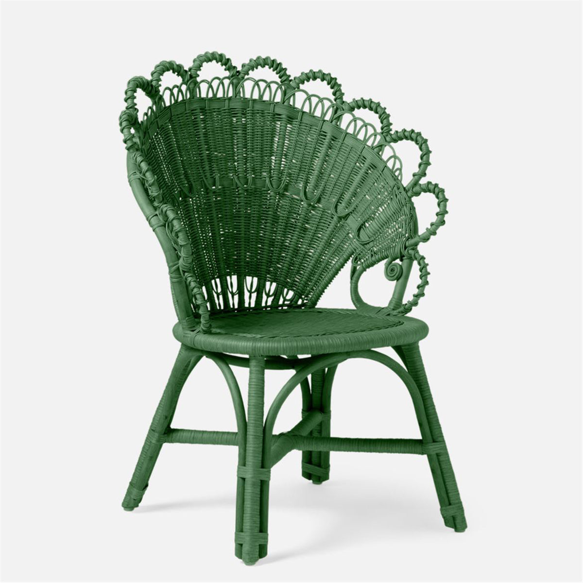 Made Goods Gretel Peacock Style Rattan Dining Chair