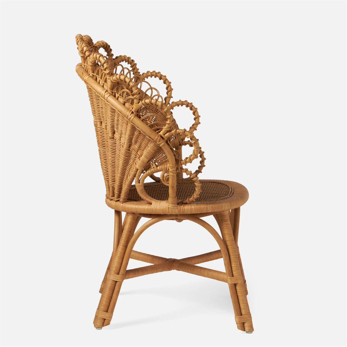 Made Goods Gretel Peacock Style Rattan Dining Chair