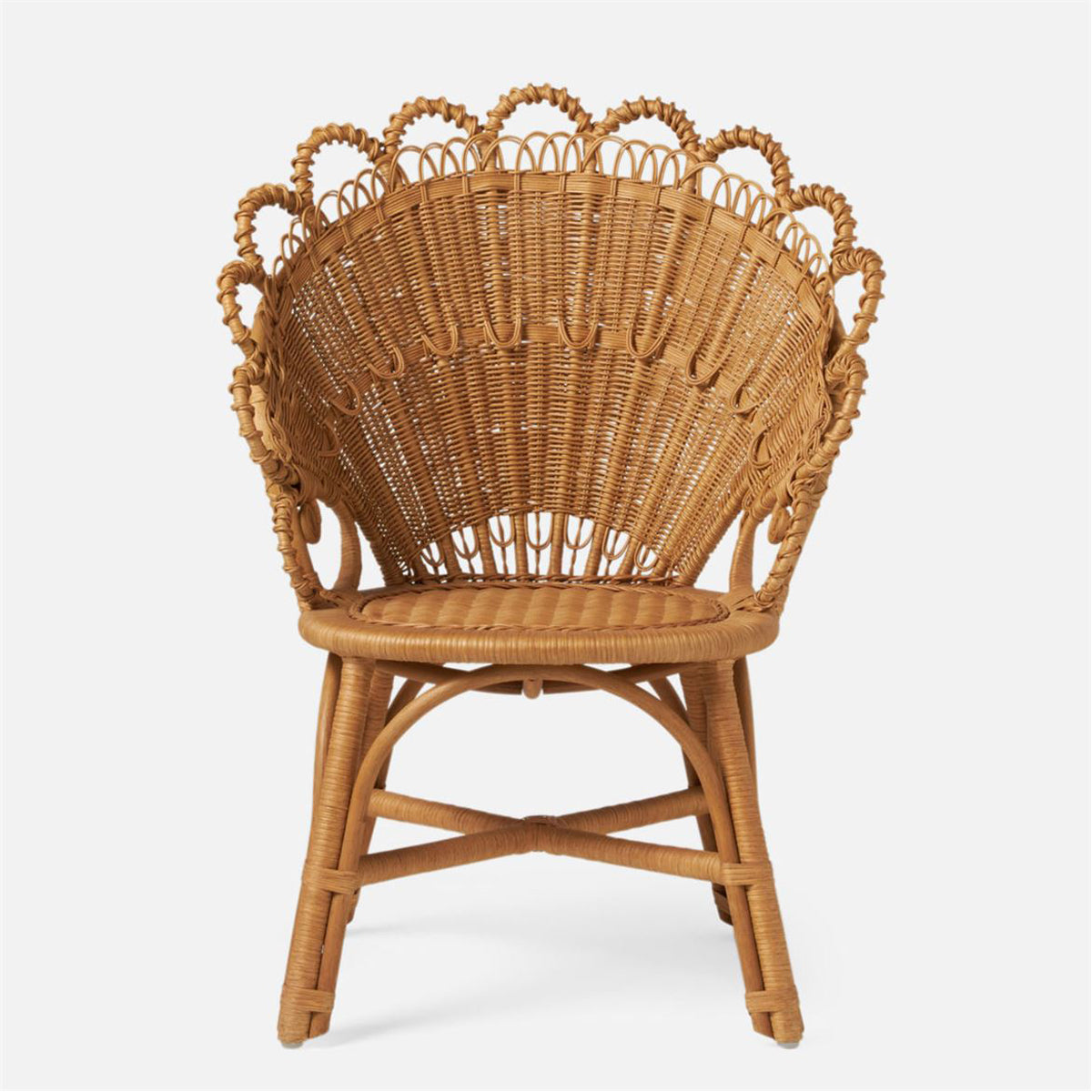 Made Goods Gretel Peacock Style Rattan Dining Chair