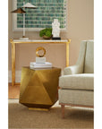 Villa & House Hedron Side Table - Brass