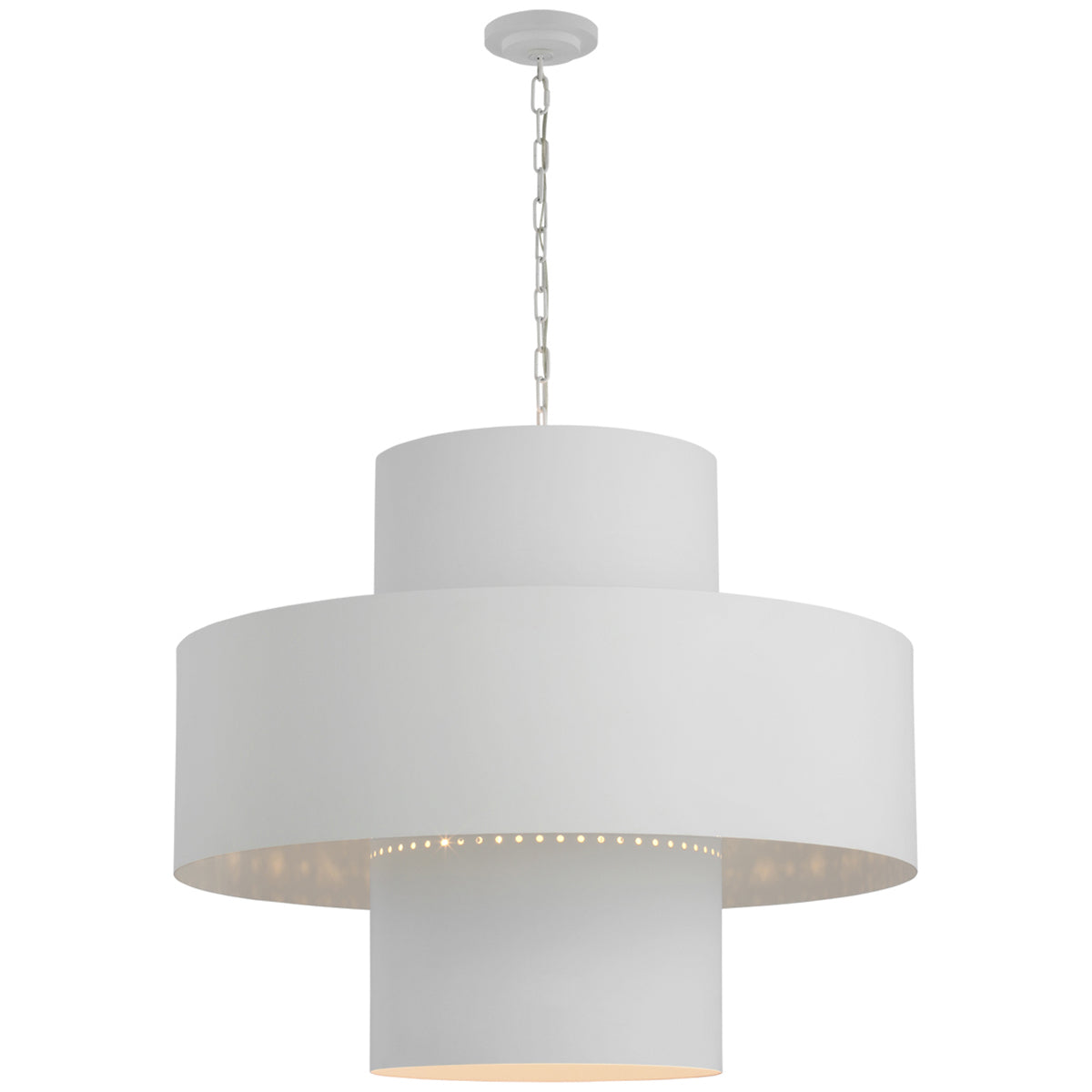 Visual Comfort Chalmette 38-Inch Layered Pendant