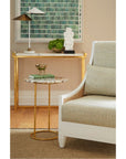 Villa & House Jenay Side Table - Gold Leafed Stand