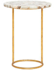 Villa & House Jenay Side Table - Gold Leafed Stand