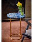 Villa & House Jenay Side Table - Gold Leafed Stand