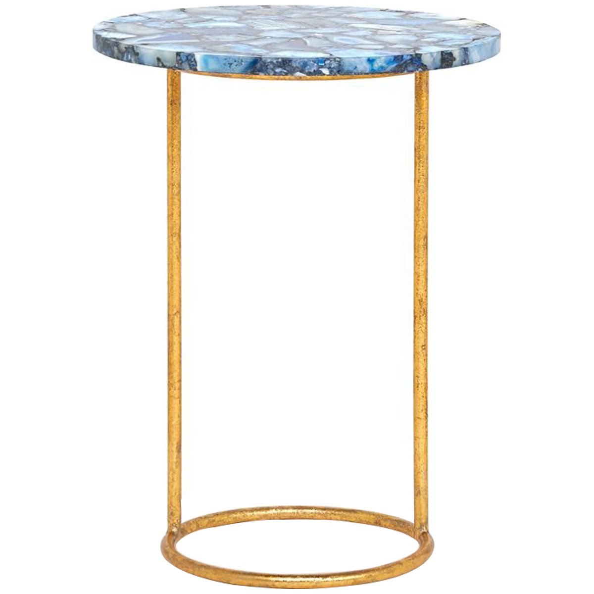 Villa &amp; House Jenay Side Table - Gold Leafed Stand